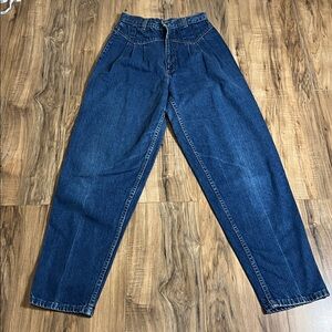 Vintage Tiger High-Waisted Scovill Zipper Blue Denim Jeans Sz 9 JR Made in USA